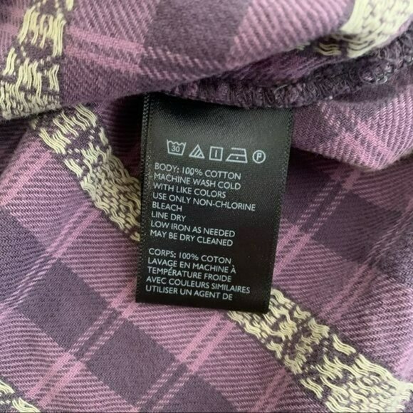 BDG womens purple and white long sleeve button up -  XS - Picture 6 of 7